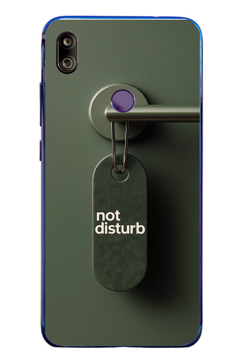 Redmi Note 7 Uyumlu Not Disturb Baskılı Silikon Kılıf