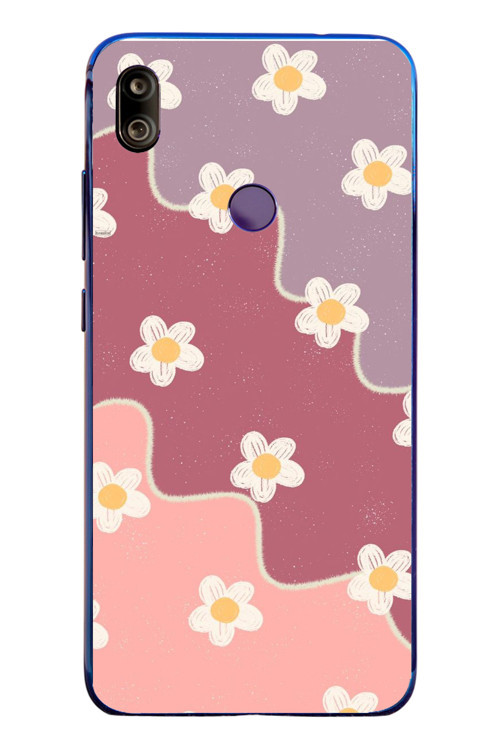 Redmi Note 7 Uyumlu Papatya Dalgaları Baskılı Silikon Kılıf