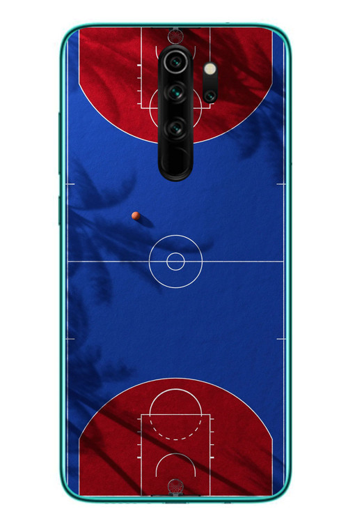 Redmi Note 8 Pro Uyumlu Basketbol Sahası Baskılı Silikon Kılıf