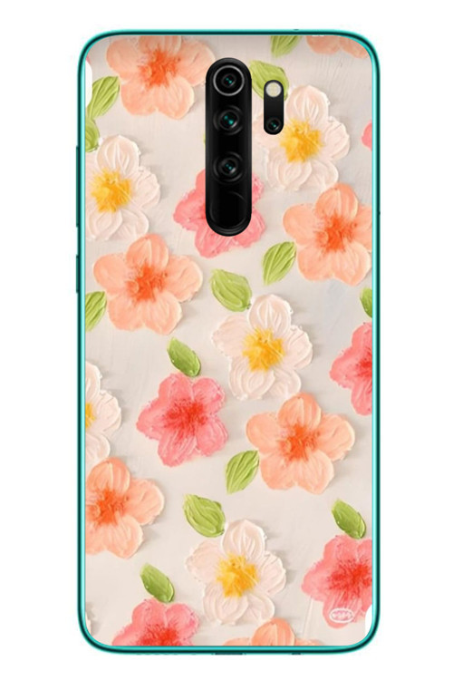 Redmi Note 8 Pro Uyumlu Güzel Papatyalar Baskılı Silikon Kılıf