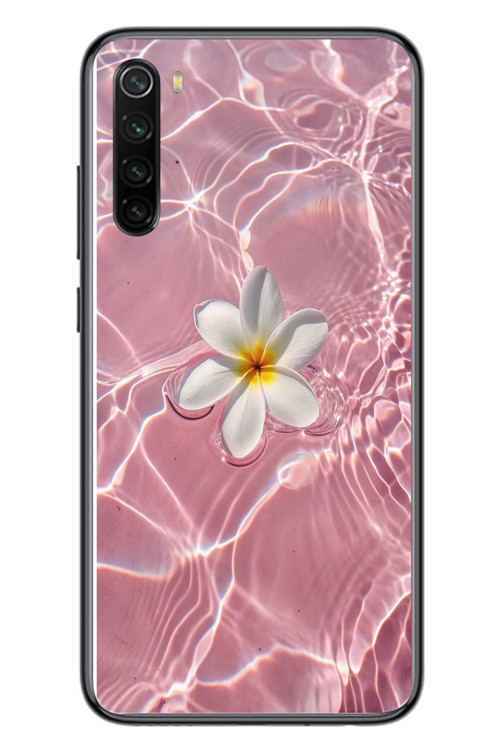 Redmi Note 8 Uyumlu Dalgalı Papatya Baskılı Silikon Kılıf