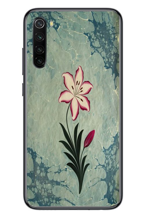 Redmi Note 8 Uyumlu Çiçek Deseni Baskılı Silikon Kılıf