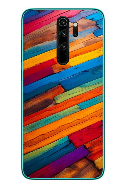 Redmi Note 8 Pro Uyumlu Renk Geçişleri Baskılı Silikon Kılıf