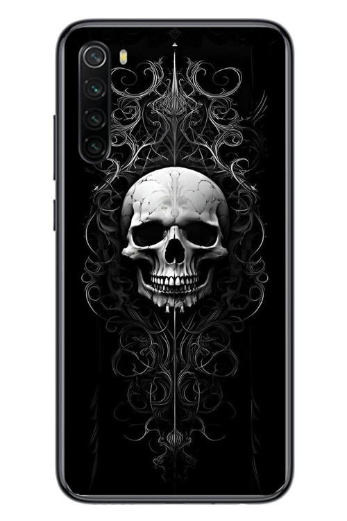 Redmi Note 8 Uyumlu Kuru Kafa Baskılı Silikon Kılıf