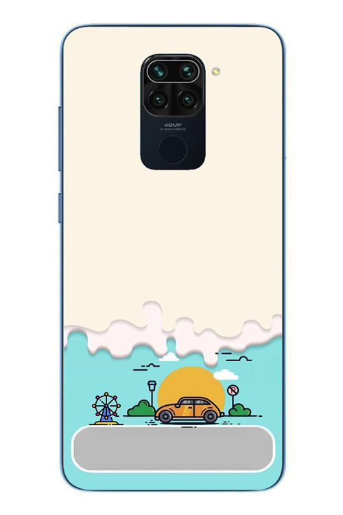 Redmi Note 9 Uyumlu Tatil Yolu Baskılı Silikon Kılıf