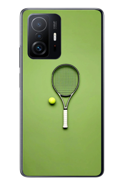 Xiaomi Mi 11 T-11 T Pro Uyumlu Tenis Raketi Baskılı Silikon Kılıf