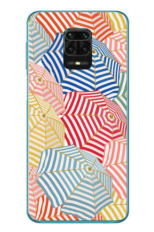 Redmi Note 9s Uyumlu Şemsiyeler Baskılı Silikon Kılıf