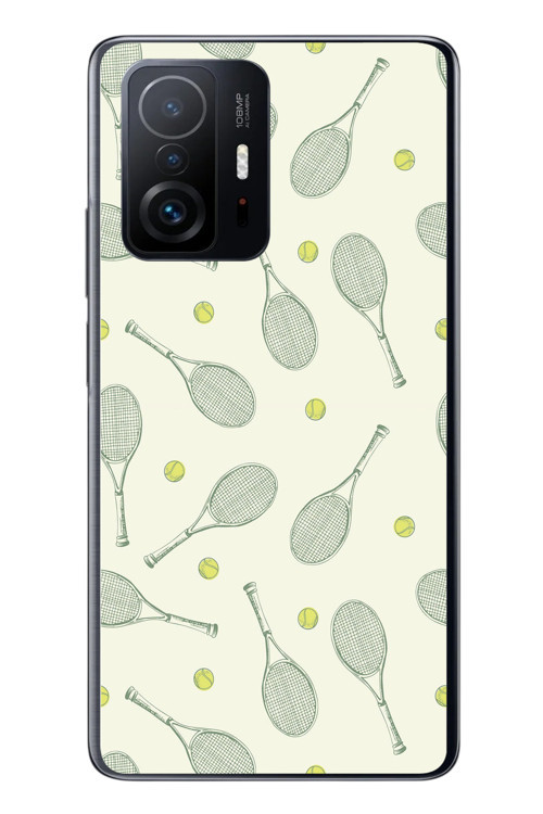 Xiaomi Mi 11 T-11 T Pro Uyumlu Tenis Raketleri Baskılı Silikon Kılıf