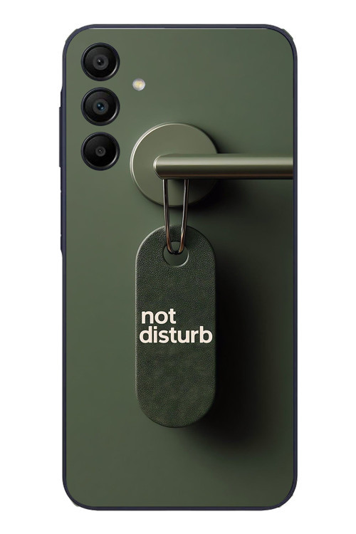 Samsung Galaxy A15 Uyumlu Not Disturb Baskılı Silikon Kılıf