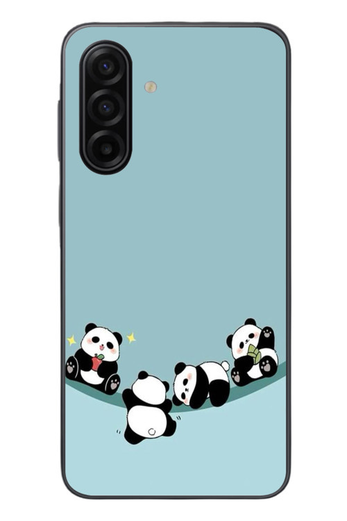 Samsung Galaxy A17 Uyumlu Panda Ailesi Baskılı Silikon Kılıf