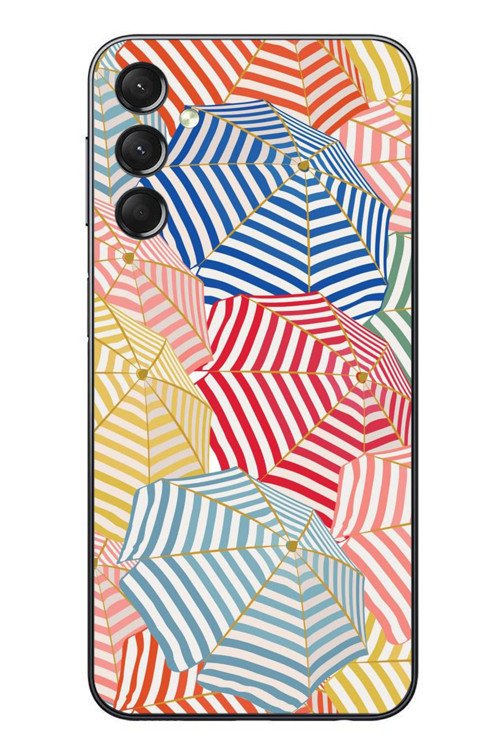 Samsung Galaxy A24 Uyumlu Şemsiyeler Baskılı Silikon Kılıf