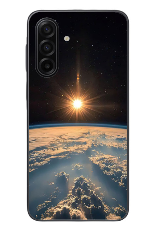 Samsung Galaxy A17 Uyumlu Uzay Günbatımı Baskılı Silikon Kılıf