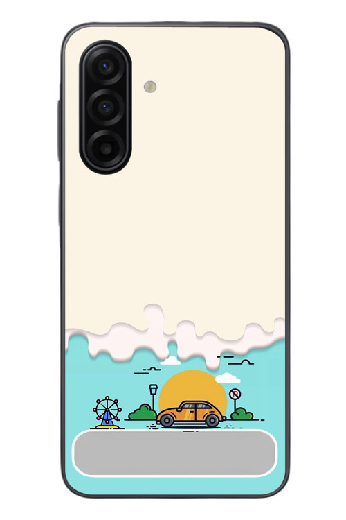 Samsung Galaxy A17 Uyumlu Tatil Yolu Baskılı Silikon Kılıf