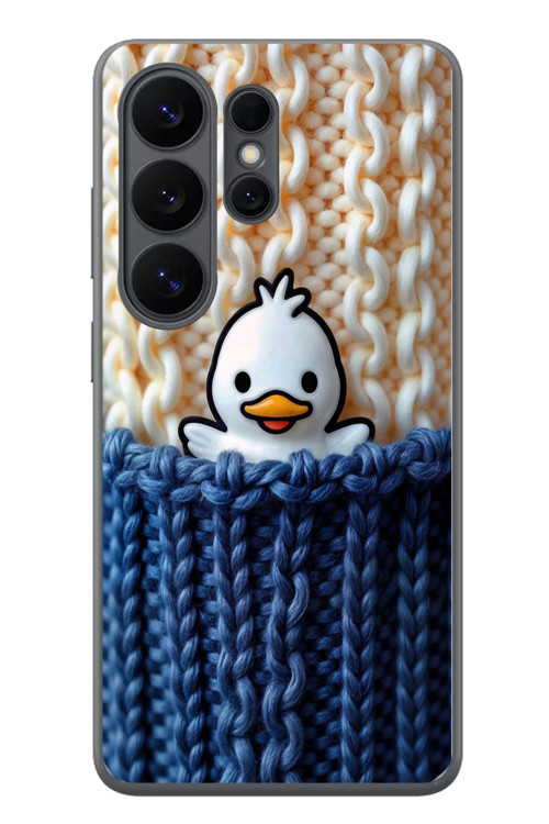 Samsung Galaxy S26 Ultra Uyumlu Gülen Ördek Yavrusu Baskılı Silikon Kılıf
