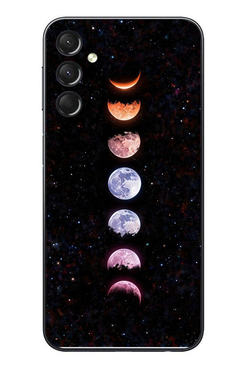 Samsung Galaxy A24 Uyumlu Tüm Gezegenler Baskılı Silikon Kılıf