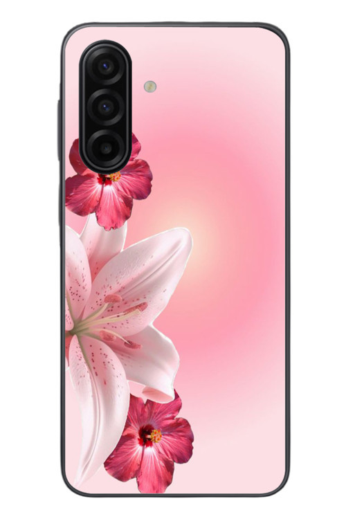 Samsung Galaxy A17 Uyumlu Tematik Çiçek Baskılı Silikon Kılıf