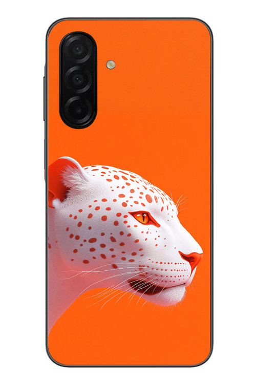 Samsung Galaxy A26 Uyumlu Turuncu Kaplan Baskılı Silikon Kılıf