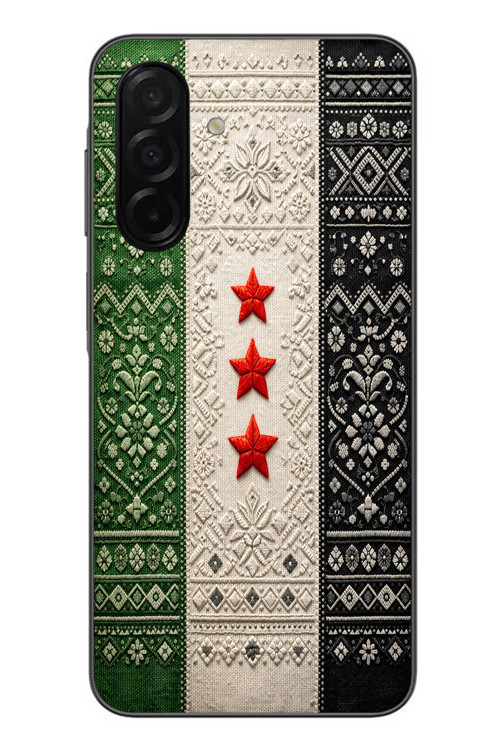 Samsung Galaxy A26 Uyumlu Suriye Bayrağı Dokuma Baskılı Silikon Kılıf