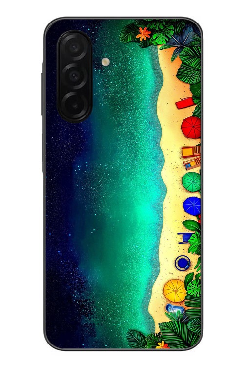 Samsung Galaxy A26 Uyumlu Tatil Kumsal Gecesi Baskılı Silikon Kılıf