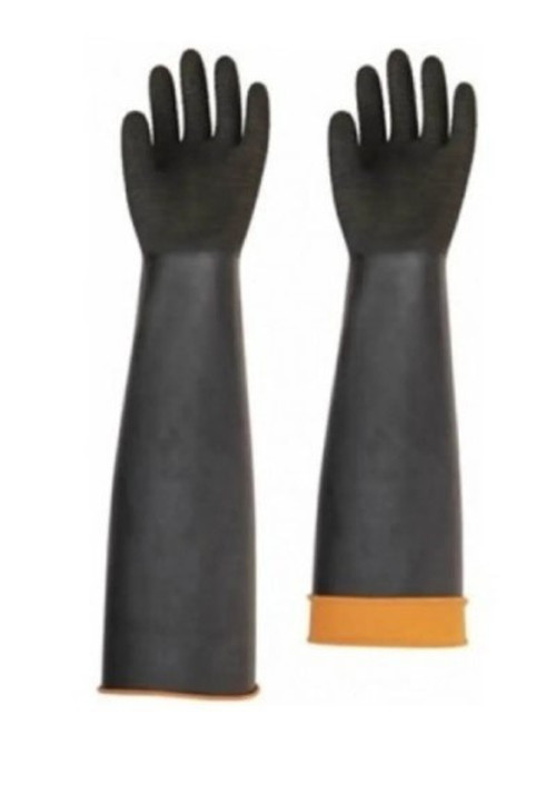 Kauçuk Asit Eldiveni Tırtıklı 60 cm