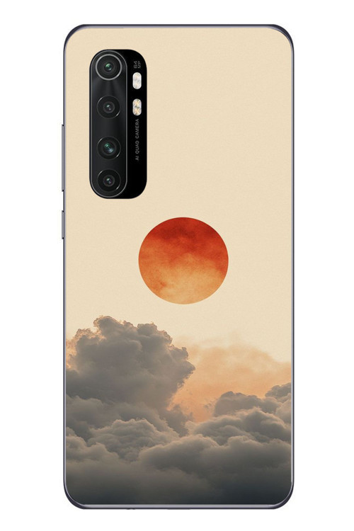 Xiaomi Mi 10 Lite Uyumlu Bulut ve Güneş Baskılı Silikon Kılıf