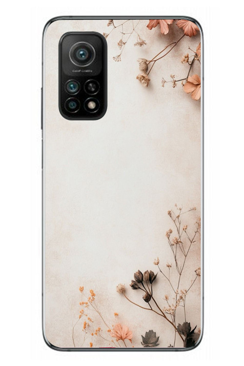 Xiaomi Mi 10 T Uyumlu Kuru Dallar Baskılı Silikon Kılıf