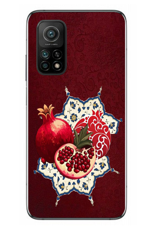 Xiaomi Mi 10 T Uyumlu Nar Retro Baskılı Silikon Kılıf