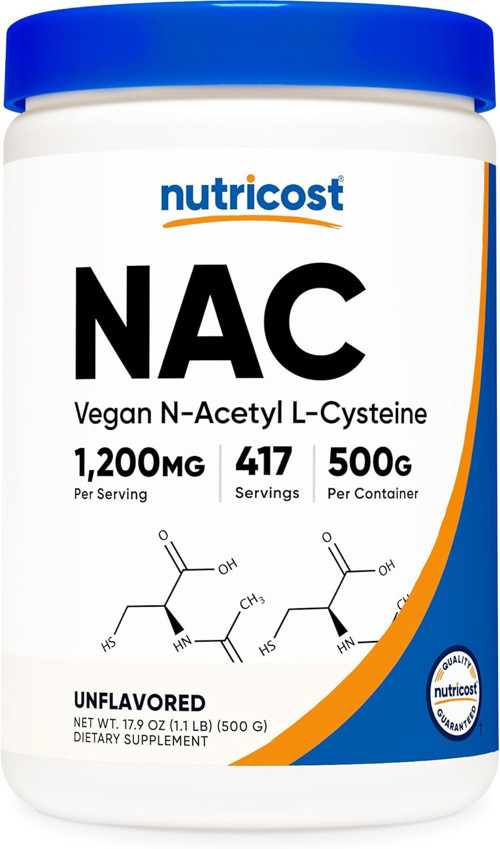 N-Acetyl L-Cysteine NAC Antioxidants Powder 500 Gram 417 Servis