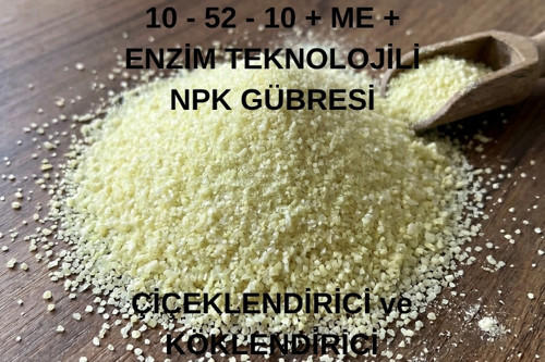 Çiçeklendirici ve Köklendirici Gübre 10.52.10+ME+Enzimli NPK 750 Gr.