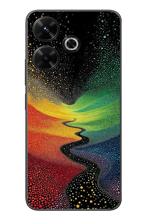 Redmi 13 Uyumlu Renkli Yollar Baskılı Silikon Kılıf