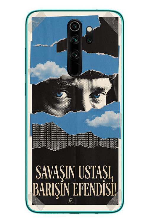 Redmi Note 8 Pro Uyumlu Savaşın Ustası Atatürk Baskılı Silikon Kılıf