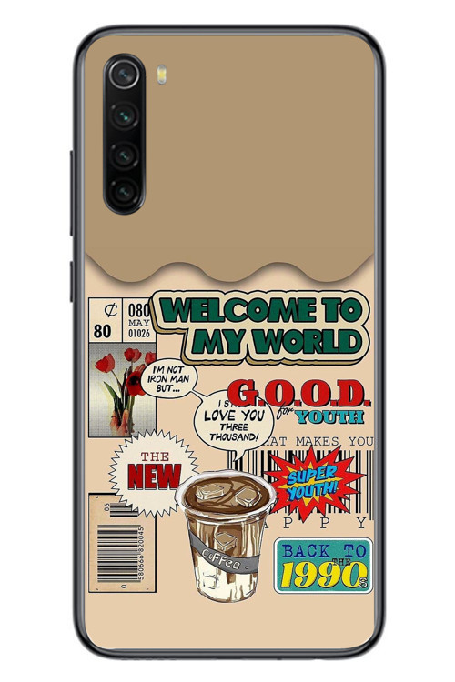 Redmi Note 8 Uyumlu Doksanlar Gençliği Baskılı Silikon Kılıf