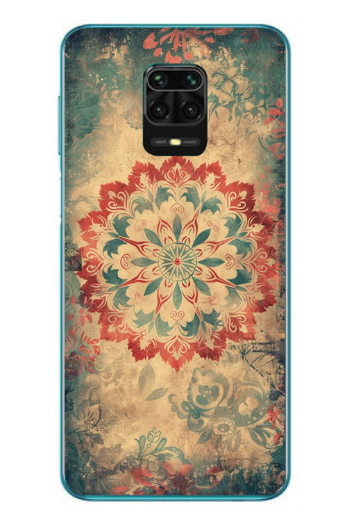 Redmi Note 9s Uyumlu Ebru Çizgisel Baskılı Silikon Kılıf