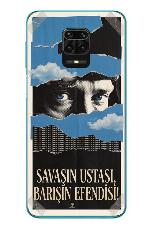 Redmi Note 9s Uyumlu Savaşın Ustası Atatürk Baskılı Silikon Kılıf