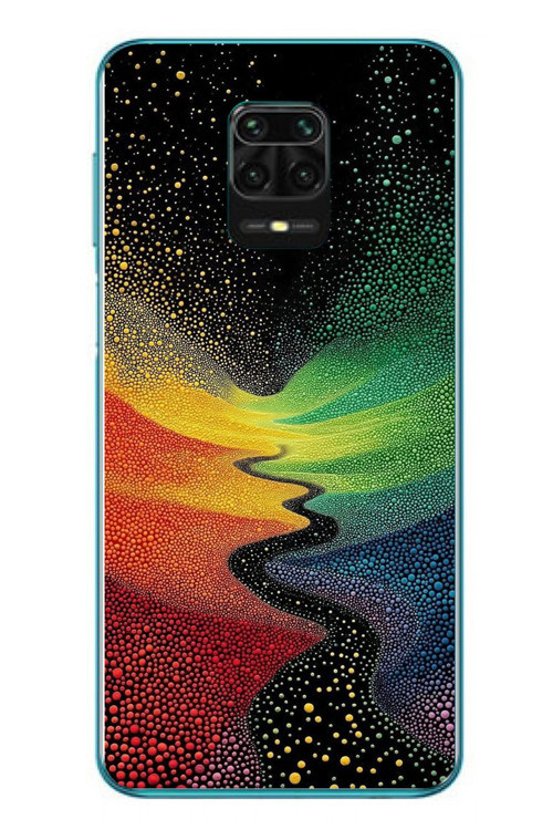 Redmi Note 9s Uyumlu Renkli Yollar Baskılı Silikon Kılıf