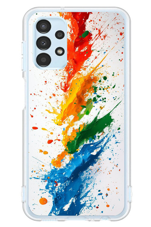 Samsung Galaxy A13 Uyumlu Renk Skalası Baskılı Silikon Kılıf