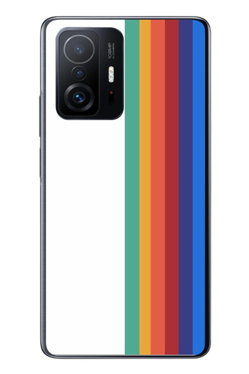 Xiaomi Mi 11 T-11 T Pro Uyumlu Gökkuşağı Baskılı Silikon Kılıf