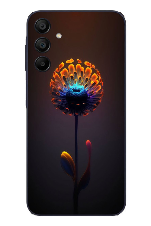 Samsung Galaxy A15 Uyumlu Büyülü Çiçek Baskılı Silikon Kılıf