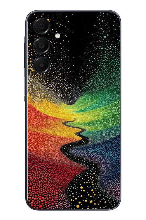 Samsung Galaxy A16 Uyumlu Renkli Yollar Baskılı Silikon Kılıf