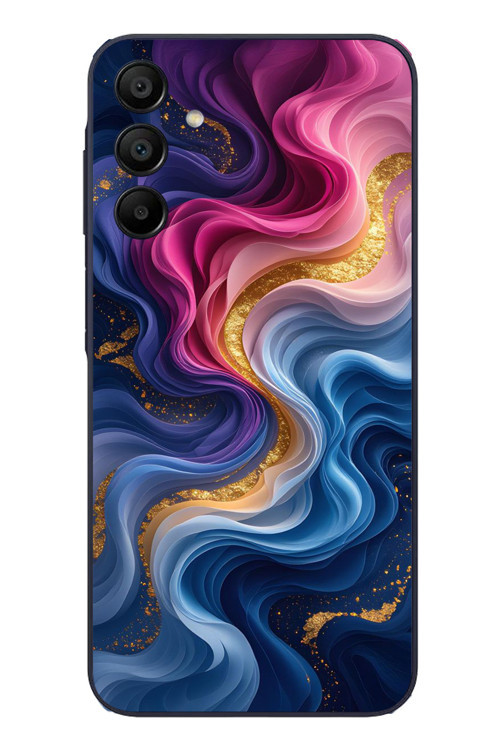 Samsung Galaxy A15 Uyumlu Renk Katranı Baskılı Silikon Kılıf