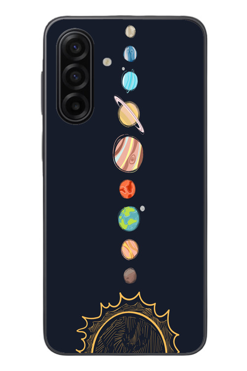 Samsung Galaxy A17 Uyumlu Gezegenler Baskılı Silikon Kılıf