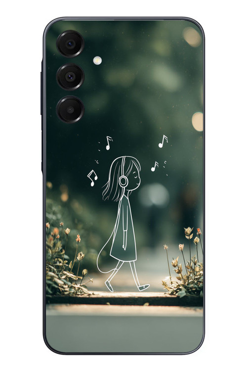 Samsung Galaxy A16 Uyumlu Neon Kız Çocugu Baskılı Silikon Kılıf