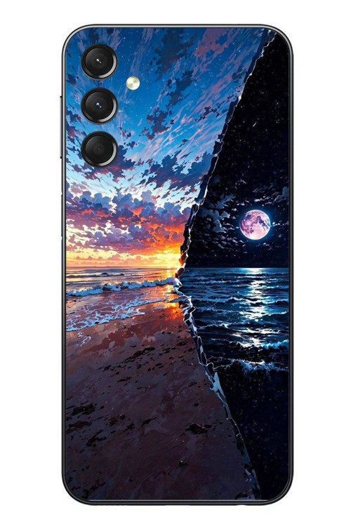Samsung Galaxy A24 Uyumlu Deniz Günbatımı Baskılı Silikon Kılıf