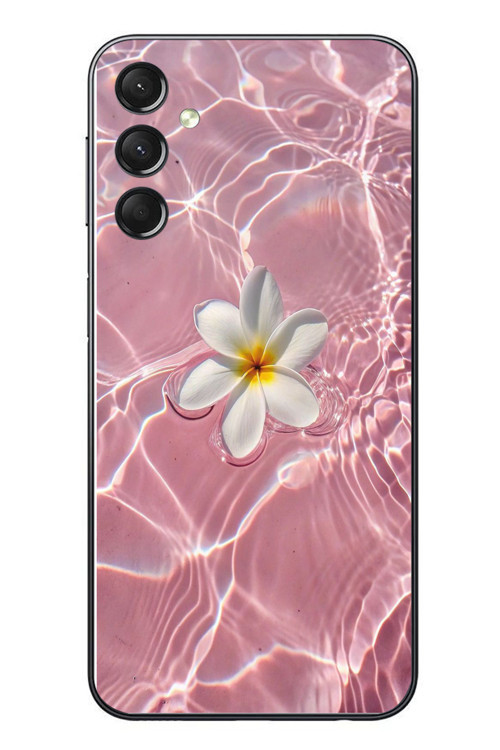Samsung Galaxy A24 Uyumlu Dalgalı Papatya Baskılı Silikon Kılıf