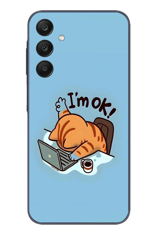 Samsung Galaxy A25 Uyumlu l'M Ok Baskılı Silikon Kılıf