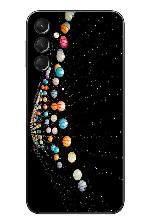 Samsung Galaxy A24 Uyumlu Gezegenlerin Dansı Baskılı Silikon Kılıf