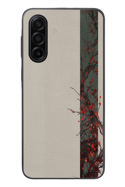 Samsung Galaxy A17 Uyumlu Sade Sonbahar Sarmaşık Baskılı Silikon Kılıf