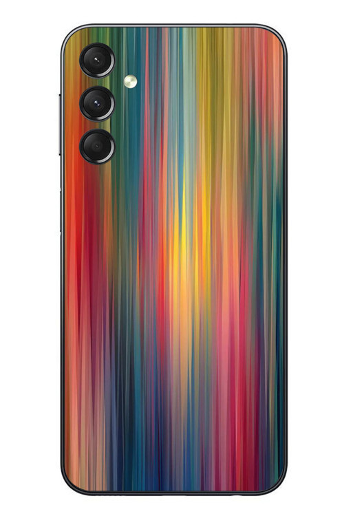 Samsung Galaxy A24 Uyumlu Gökkuşağı Karışımı Baskılı Silikon Kılıf