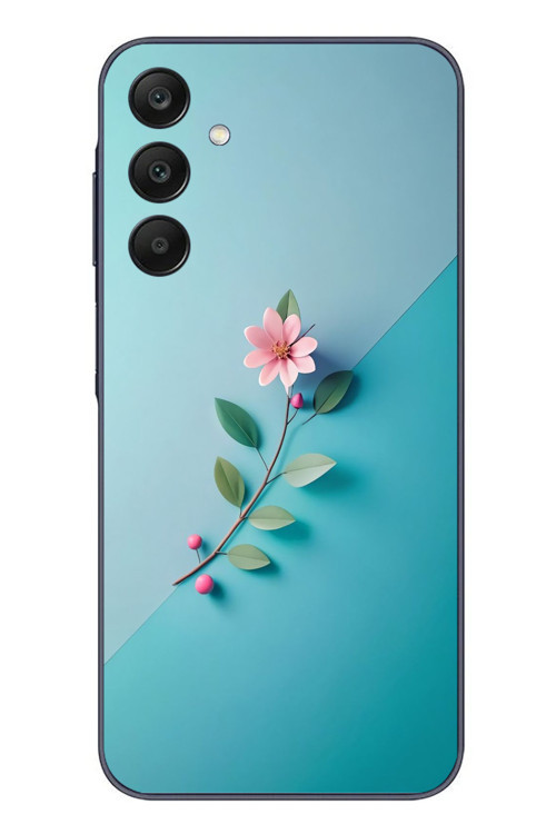 Samsung Galaxy A25 Uyumlu Çiçeğin Pembesi Baskılı Silikon Kılıf