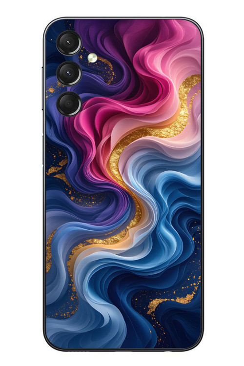 Samsung Galaxy A24 Uyumlu Renk Katranı Baskılı Silikon Kılıf